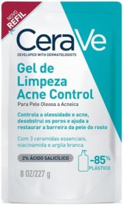 Cerave, Gel de Limpeza Acne Control com Niacinamida e Ácido Salicílico